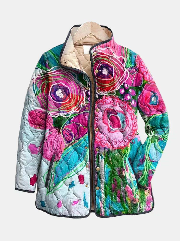 Vessia | Elegant Floral Patterned Jacket